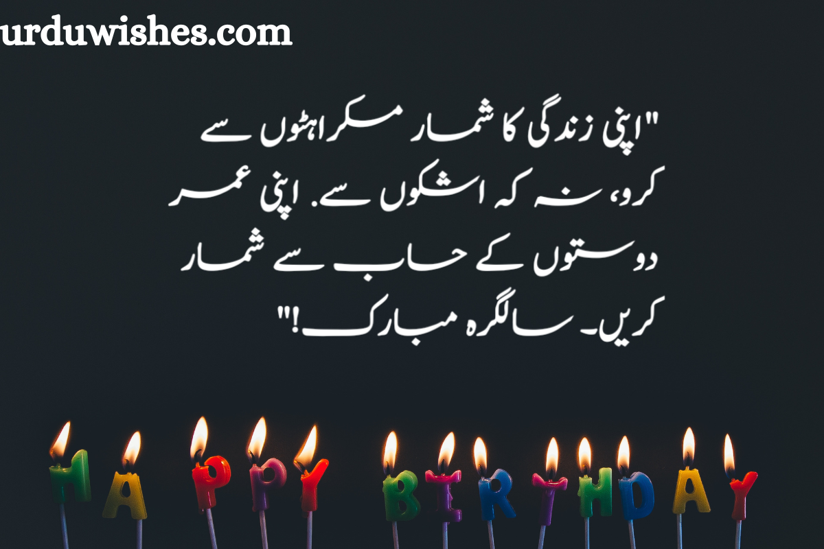 Happy Birthday Wishes in Urdu